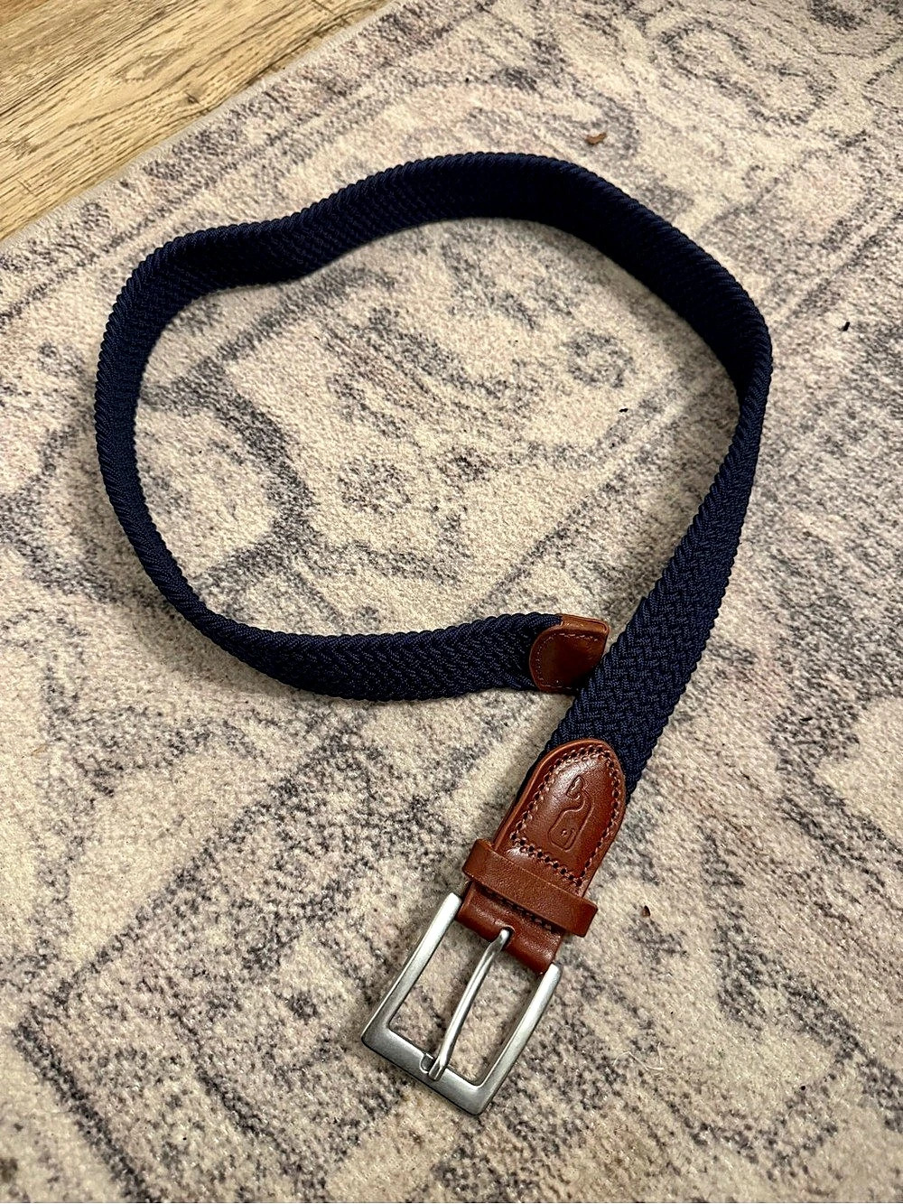 Vineyard Vines Braided Belt Blue & Brown